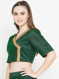 Dupion Block Printed Crop Top