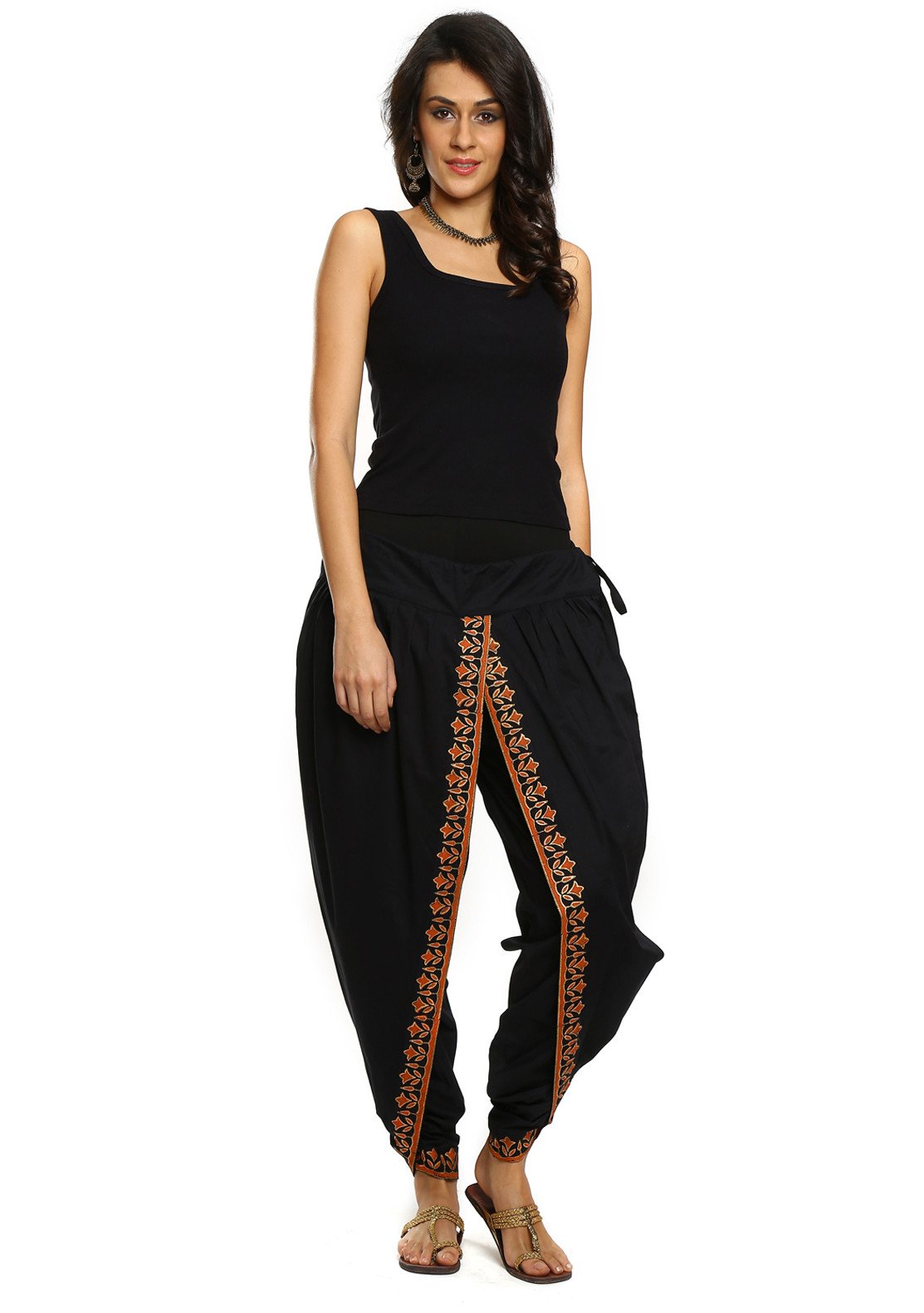 Blue crop top with dhoti pants - set of two by My Mini Trunk | The Secret  Label
