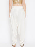 Cotton Viscose Embellished Dhoti