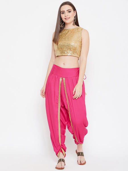 Cotton Viscose Embellished Dhoti