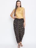 Crepe Hand Block Printed  Dhoti