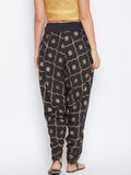Crepe Hand Block Printed  Dhoti