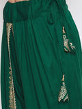 Cotton Viscose Hand Block Printed Embellished Dhoti