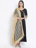 Organza Linear Foil Embroidered Dupatta