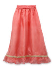 Organza Embellished Ruffle Skirt