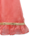 Organza Embellished Ruffle Skirt