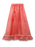 Organza Embellished Ruffle Skirt