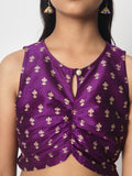 Dupion Block Printed Top