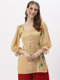 Georgette Hand-Painted Embellished Kurti