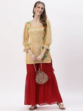Georgette Hand-Painted Embellished Kurti