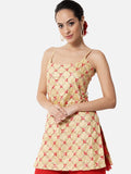 Dupion Sequin Embroidered Kurti