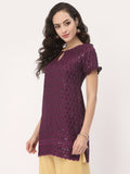 Viscose Sequin Embroidered Kurti