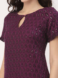 Viscose Sequin Embroidered Kurti