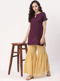 Viscose Sequin Embroidered Kurti