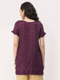 Viscose Sequin Embroidered Kurti