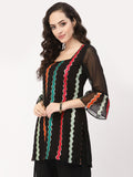 Georgette Sequin Embroidered Kurti