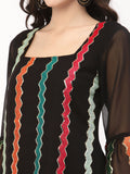 Georgette Sequin Embroidered Kurti