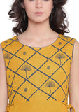 Flex Viscose Hand Printed Layered Kurta