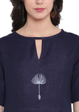 Flex Viscose Hand Block Printed Faux Layered Kurta Set
