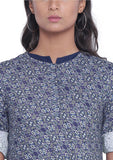 Cotton Viscose Printed Cowl Kurta Set