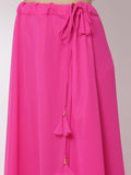 Georgette Embellished Tiered Lehenga Set with Attached Dupatta