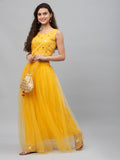 Net Gathered Lehenga Set