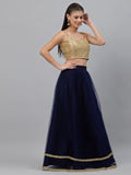 Net Sequin Embellished Lehenga set