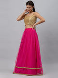 Net Sequin Embellished Lehenga set