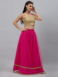 Net Sequin Embellished Lehenga set
