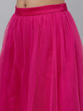 Net Sequin Embellished Lehenga set