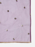 Dupion Hand Block Printed Lehenga Set