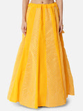 Georgette Gota Embroidered Kalidaar Lehenga Set