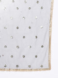 Net Sequin Embroidered Gathered Lehenga Set