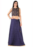 Bhagalpuri Dupion Kalidaar Skirt