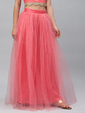 Net Gathered Skirt