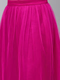 Net Sequin Embellished Skirt