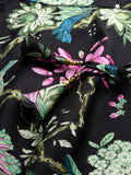 Satin Floral Printed Bias Skirt