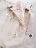 Net Sequins Embroidered Gathered Skirt