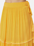 Georgette Three Tiered Skirt with Can-can