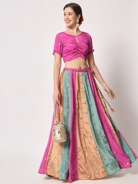 Chinon Sequin Embroidered Kalidaar Skirt