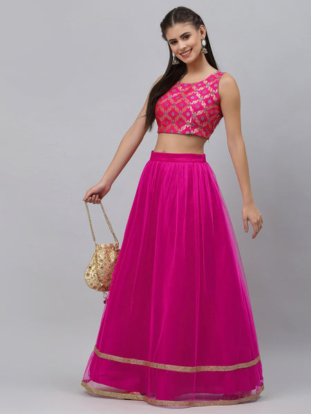 Brocade Crop Top