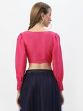 Chroma Button Down Crop Top