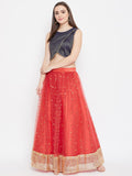 Kota Zari Overflap Embellished Crop Top