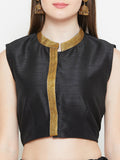 Dupion Embellished Crop Top