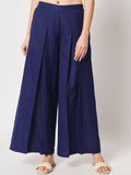 Cotton Box Pleated Solid Trouser